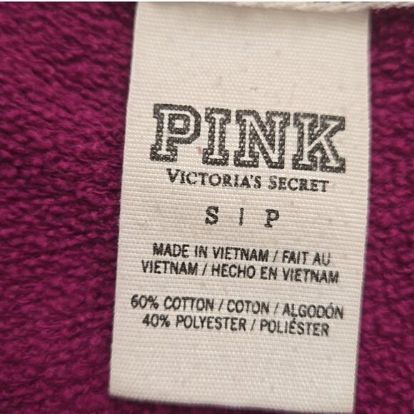 Victoria's secret PINK long sleeve magenta sweater size S - Picture 4 of 6